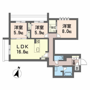 シティプラザ長者 308号室