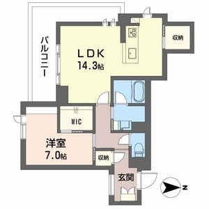 シャーメゾンロイヤル上杉301号室_間取り画像