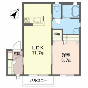 シャーメゾン銀河 201号室
