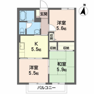 ラポールみやこＢ 201号室