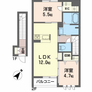 シャーメゾン田向 203号室