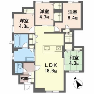 Ｌａ・Ｓａｋｉ福沢町 101号室