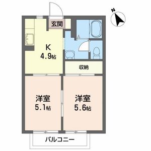リーデンス徒之町 203号室