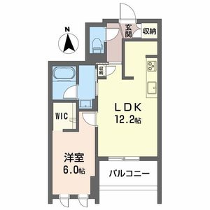 コンフォーザ虎丸402号室_間取り画像