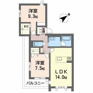 ベレオ・プライム長田町301号室_間取り画像