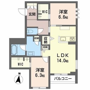 Ａｌｂｅｍａｒｌｅ上杉 201号室