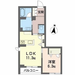 Ａｌｂｅｍａｒｌｅ上杉 202号室