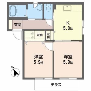 シャンドールＡ 102号室