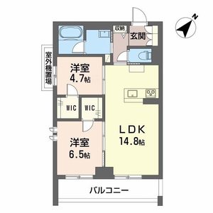 ＣＬＡＳＳＥＵＭ連坊Ⅱ 406号室