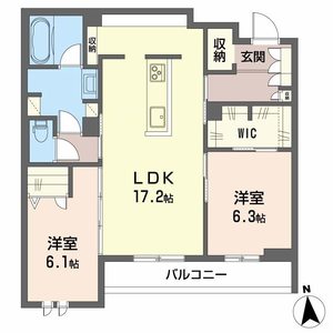 ベレオグリスィーヌ 102号室