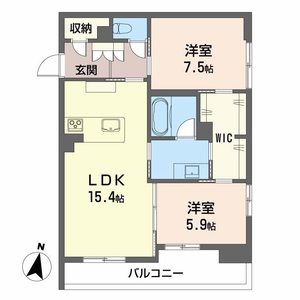 ＬＵＡＮＡ　ＫＡＭＩＳＵＧＩ 405号室