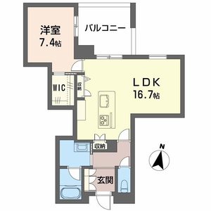 ＬＵＡＮＡ　ＫＡＭＩＳＵＧＩ 308号室