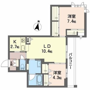 フォルビート八橋 201号室
