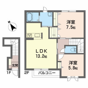 ヴィラージュ室小路 202号室