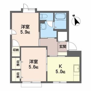 クレセントＫ 102号室