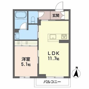 シャーメゾン南白土 102号室