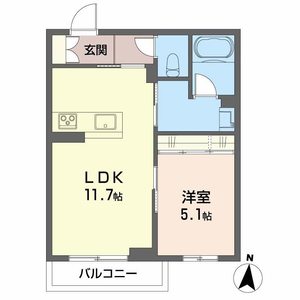 シャーメゾン南白土 203号室