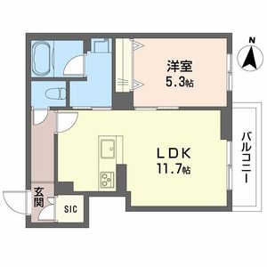 シャーメゾン南白土 206号室
