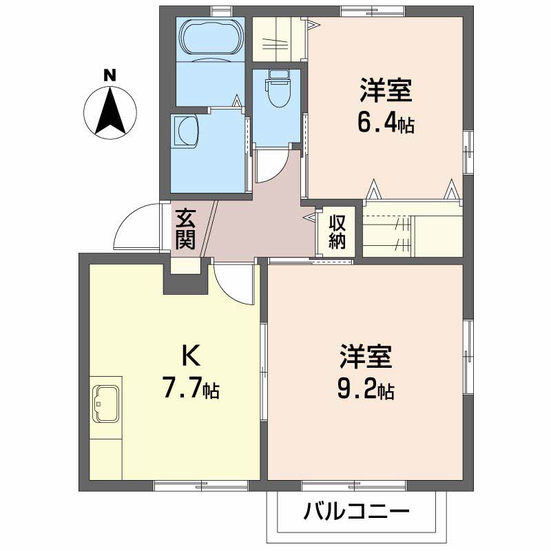 ガーデンスクエアＤ 101号-2