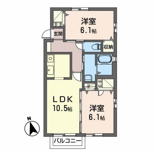 クレセオ久保田 201号-16
