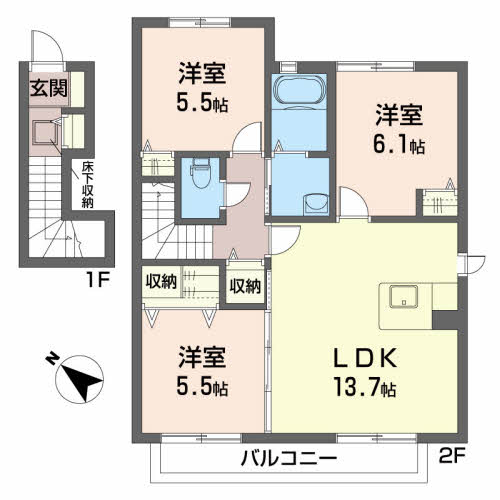 アムールコートⅡB B202号-2