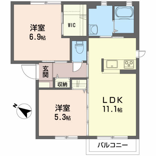 シャーメゾンクレールＢ B202号-4