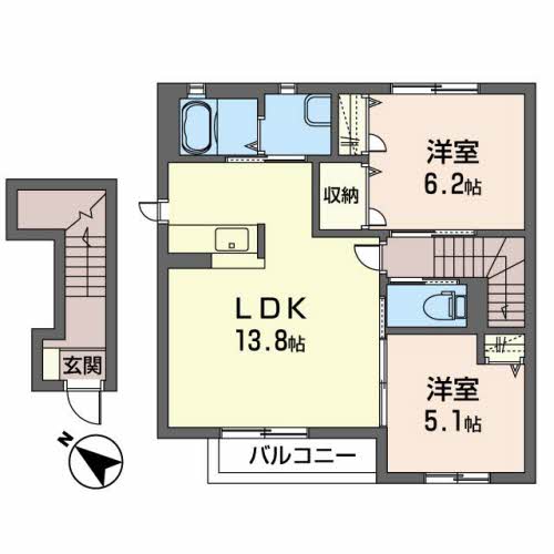 シャーメゾンアルファ　ⅠA201-2
