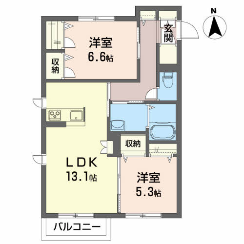 メゾンマスト盛南Ⅴ 103号-2