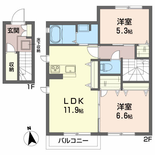 コーポ・ホウエイＢ B201号-16