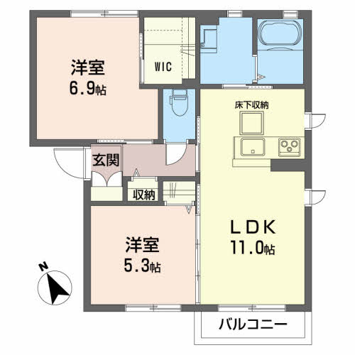 シャーメゾン南宮 102号-2