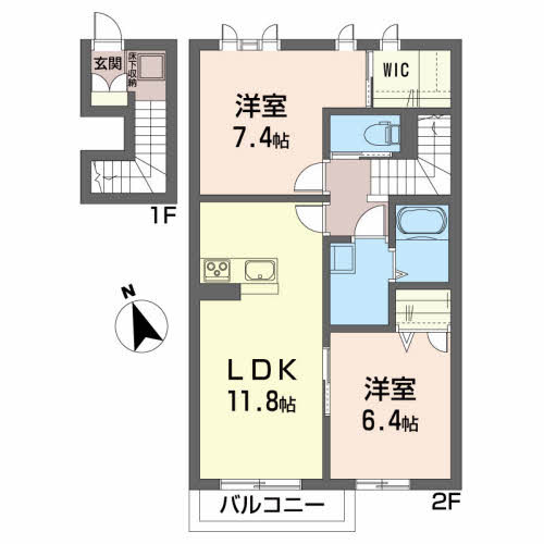 ヴィラーチェ堀西202-2