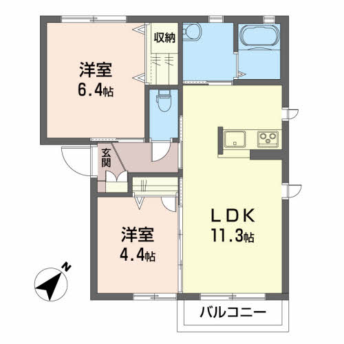 シャーメゾンナナセ A202号-4