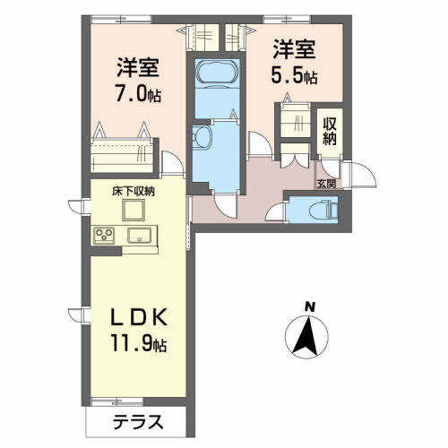 クラッシィ中央　Ⅱ番館 B101号-16