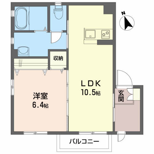 パークサイド新山Ａ A102号-2