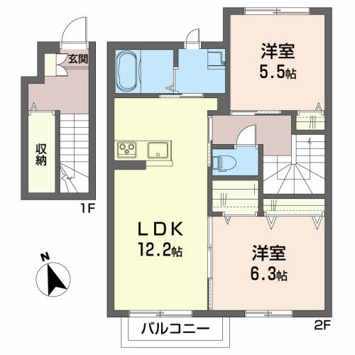 プランドール荒井 202号-2