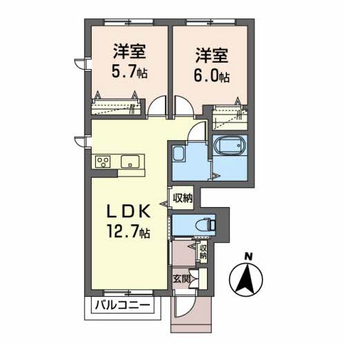 アヴニール愛子B B101号-15