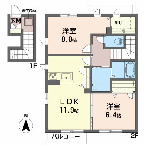 シャーメゾン白鳥Ｃ C201号-3