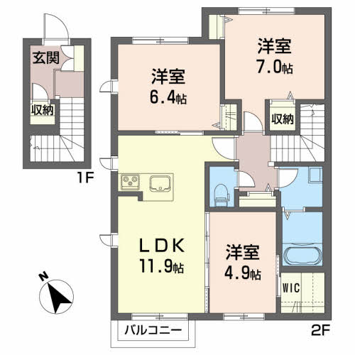 アトリエール楢山ＡA203-2