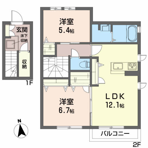 グリーンメゾンニュー大橋B B202号-1