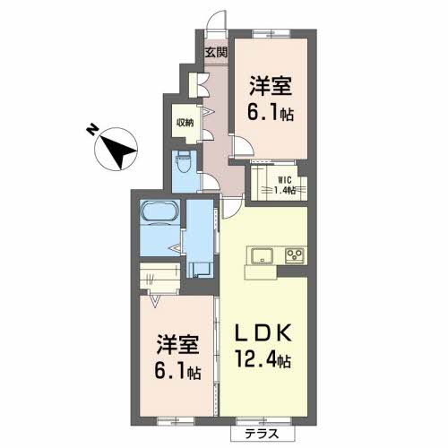 シャーメゾン　ル　シェル　ロゼ 103号-16