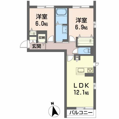 プランドール南矢野目 101号-2