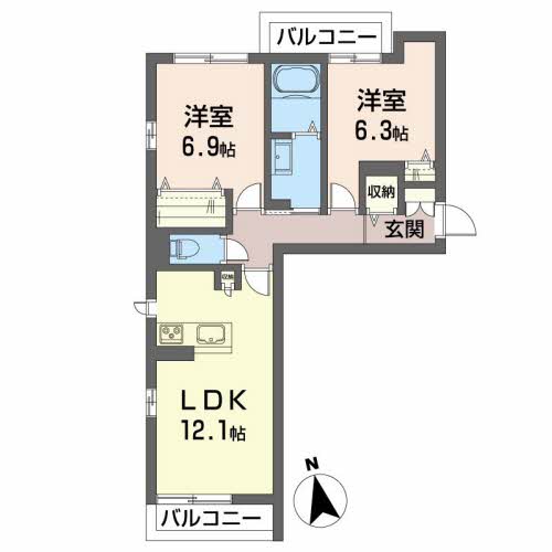 プランドール南矢野目205-2