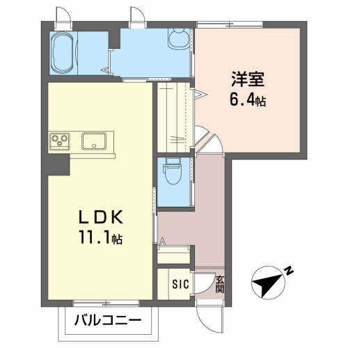 シャーメゾン楢山Ｂ B102号-16