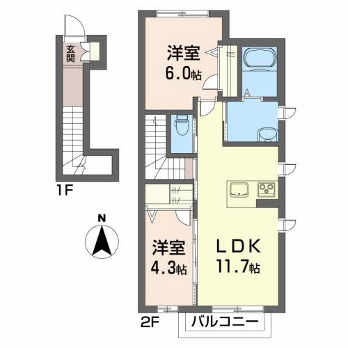 シャーメゾンＭ 201号-2