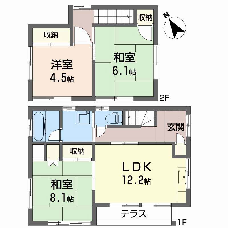 古川北町五丁目貸家B-16