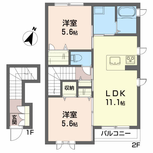 シャーメゾン　カスターニエA201-2