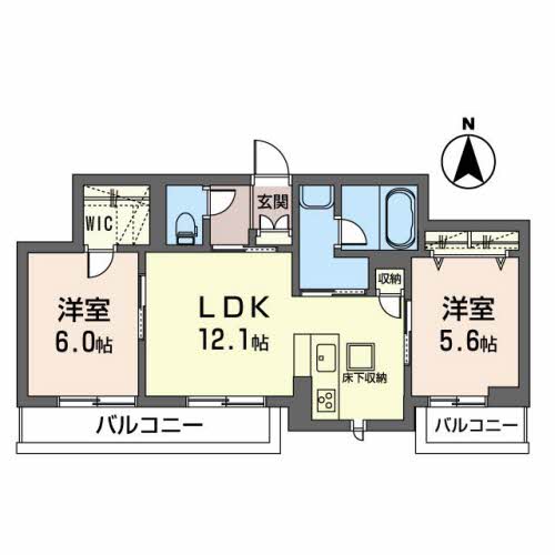 クレール富沢西Ａ105-2