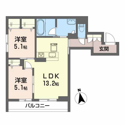 ベレオＫ美田園102-2