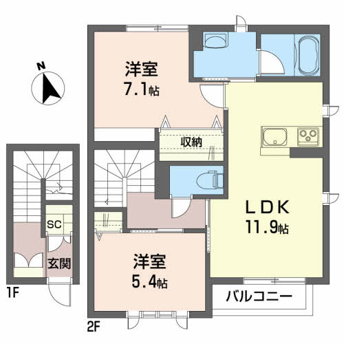 シャーメゾン　リュタン 202号-16