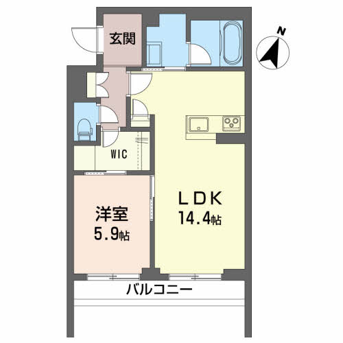 サンシティ八山田　Ａ棟A105-2